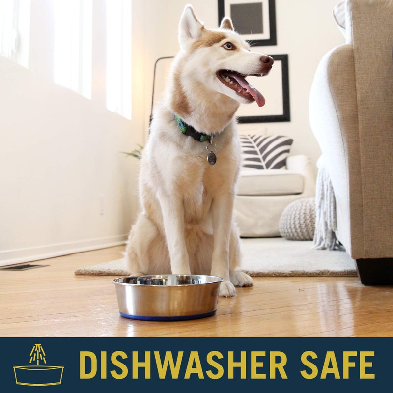 Our Pets OurPet's DuraPet Premium Dishwasher Safe Stainless Steel Dog Bowl for Food or Water [Multiple Sizes for Small to Large Dogs] in Traditional or Wide Base Design - 8 CUP - Image 5